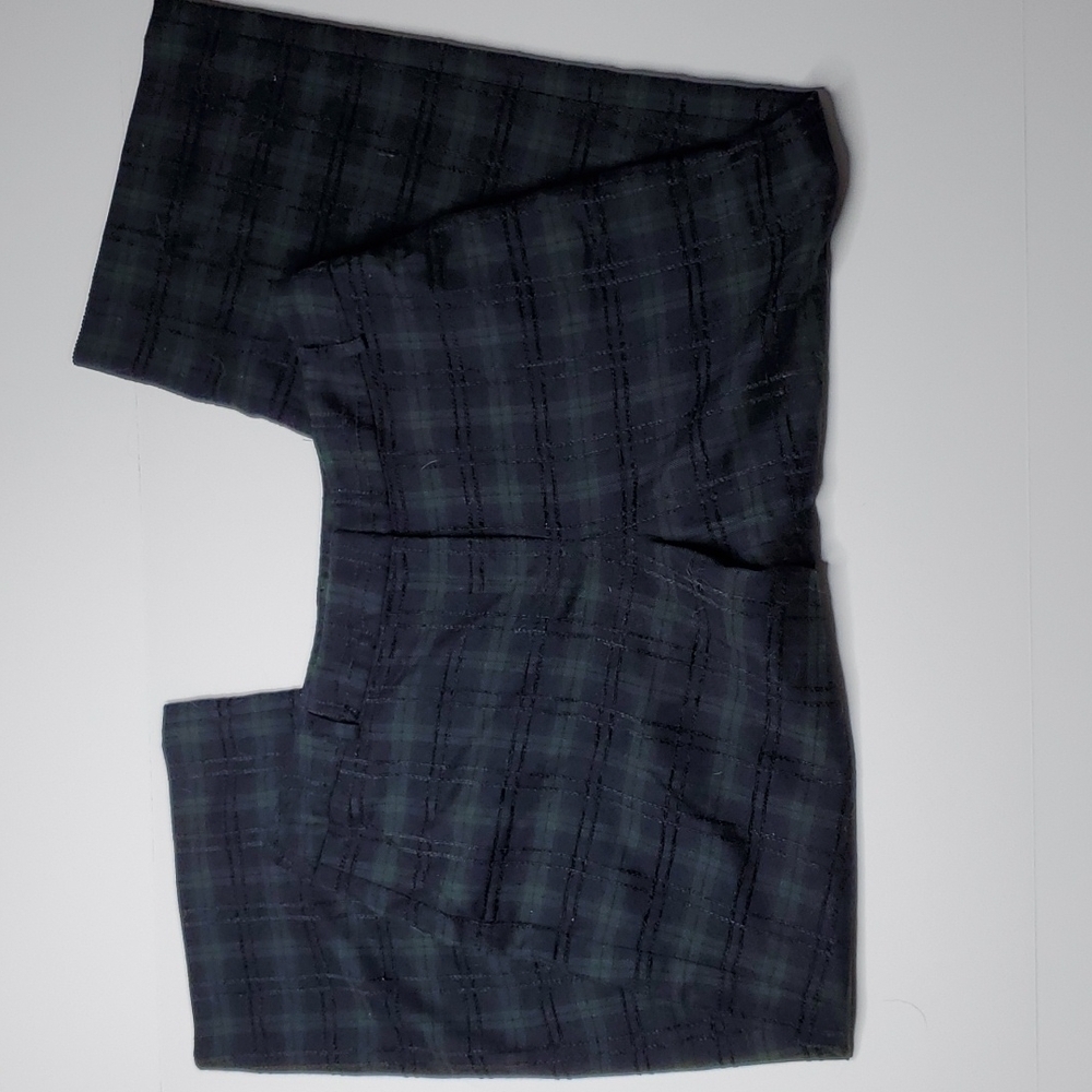 Crown & Ivy Blackwatch Madras Plaid Pants 10 windowpane